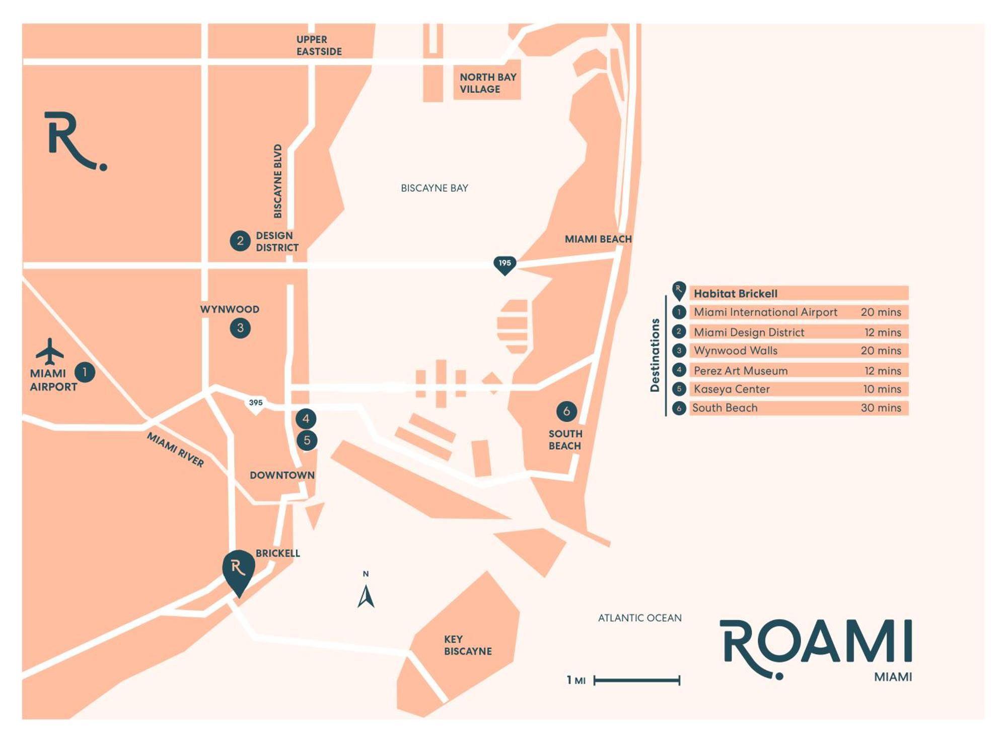 Roami At Habitat Brickell Aparthotel Miami Bagian luar foto